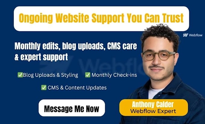 do edit webflow template update webflow monthly update blog post cms maintenance