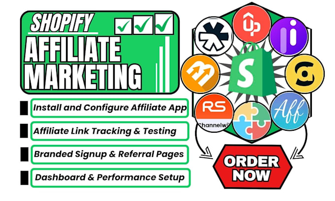 setup shopify affiliate marketing program uppromote goaffpro bixgrow refersion