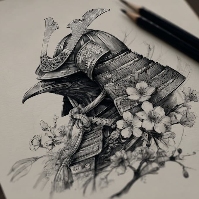 create professional japanese, asian style tattoo design