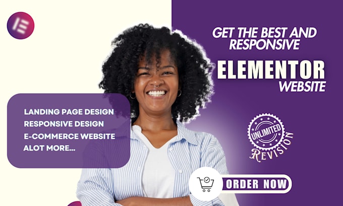 design wordpress elementor website redesign elementor website, landing page seo