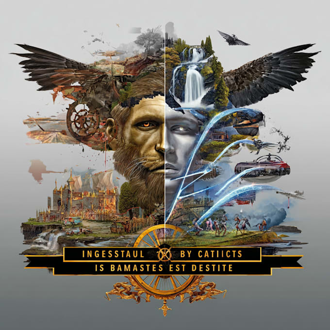 design mythical beasts, monsters, fantasy logo or illustrations
