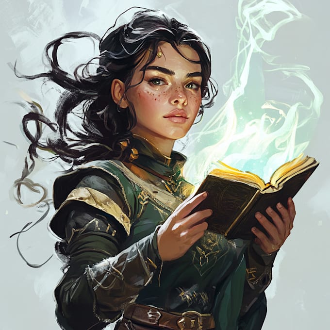 paint semi realistic fantasy art