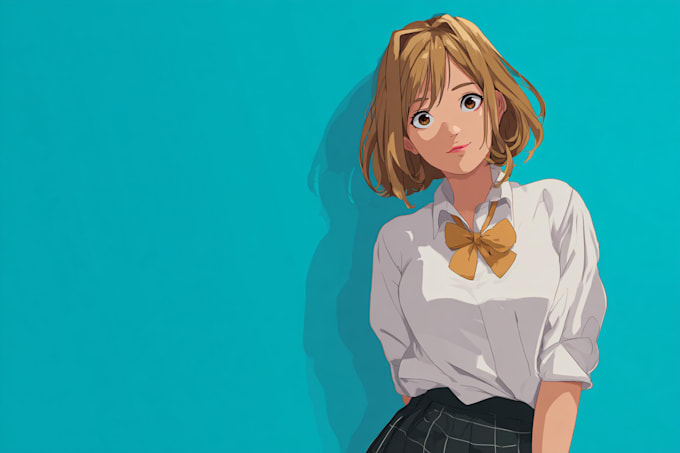 draw character sheet in anime style