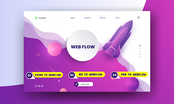 design or redesign webflow website, figma to webflow, pro webflow developer