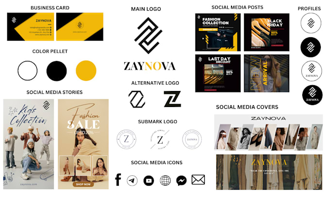 Make a complete luxury branding kit with premium logo by Ham9044 | Fiverr