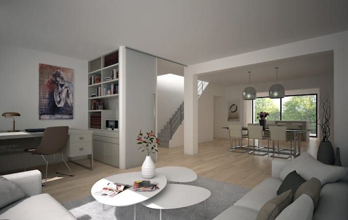 design realistic interior exterior 3d rendering architecture