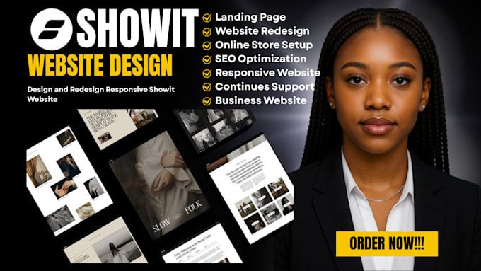 design, redesign, update, customize your showit website or template with SEO