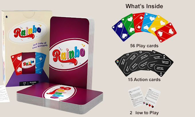 design card game kids educational flash cards mockup template match cards