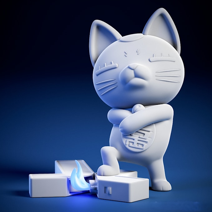 create cute anime figurine, toys, sd collectibles,3d nendoroid,kawaii mascot stl