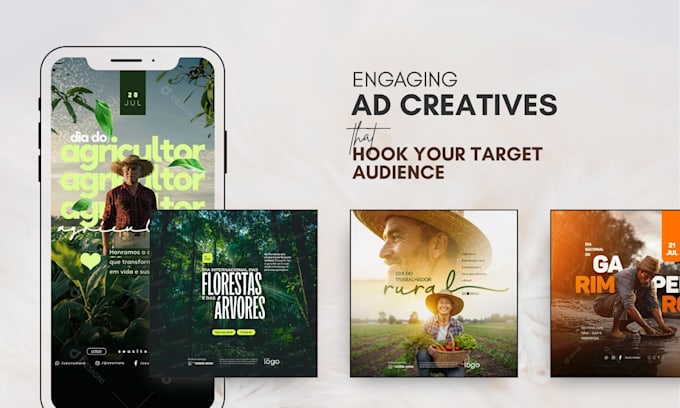 create engaging ad creatives that hook your target audience for social media