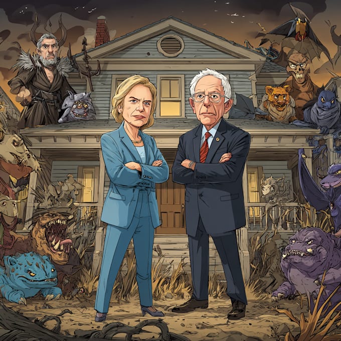 draw a custom political cartoon for any issue