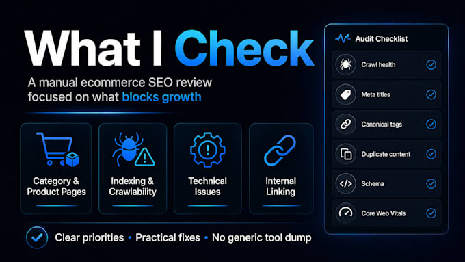 do a technical SEO audit for your ecommerce website