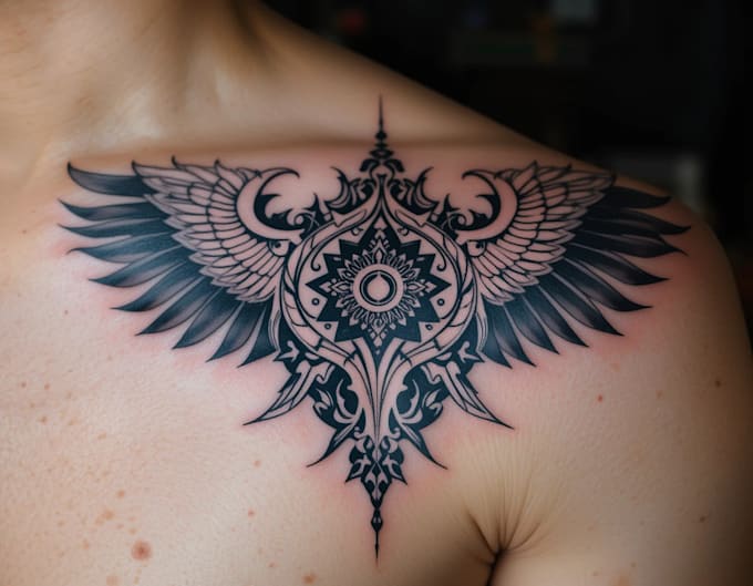 create a profesional tribal tattoo design