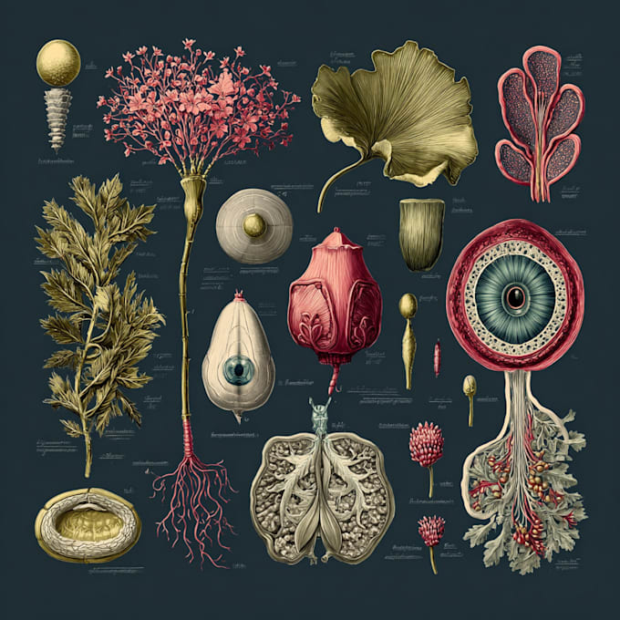 draw botanical and anatomical scientific illustrations