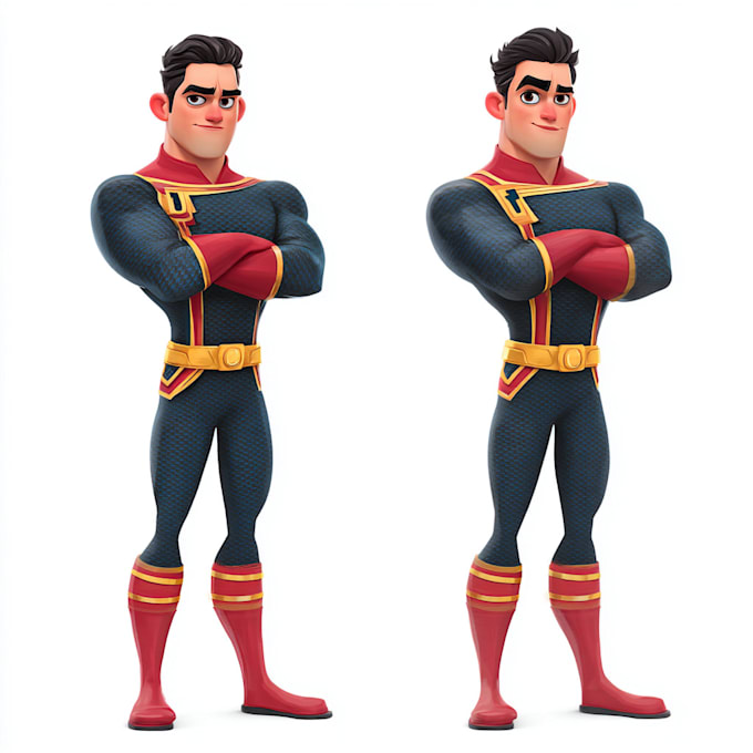 create superhero cartoon character for you