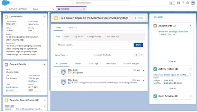 assist in salesforce service cloud