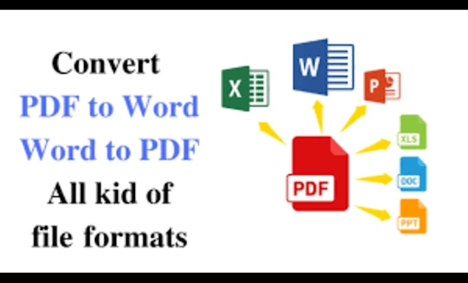 convert pdf to word excel within 1 hour