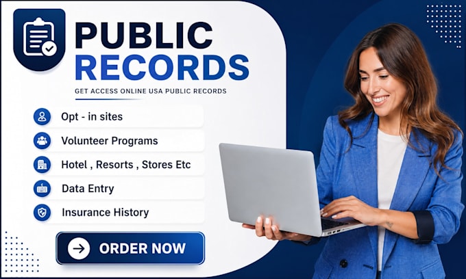 create public records account USA for you