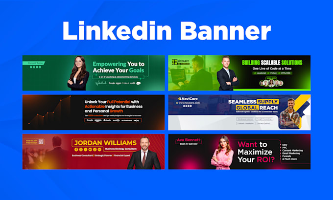 professional linkedin banner, cover, and header that stands out