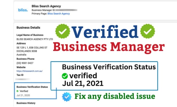 create fresh verified fb business manager and ads account