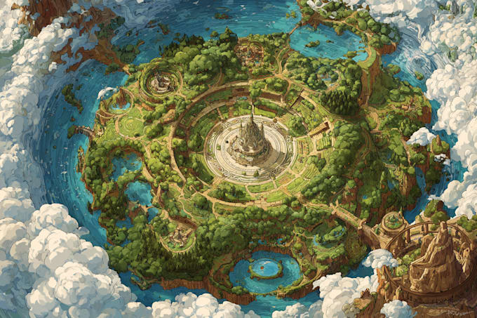 create vector maps, event maps, fantasy festival maps