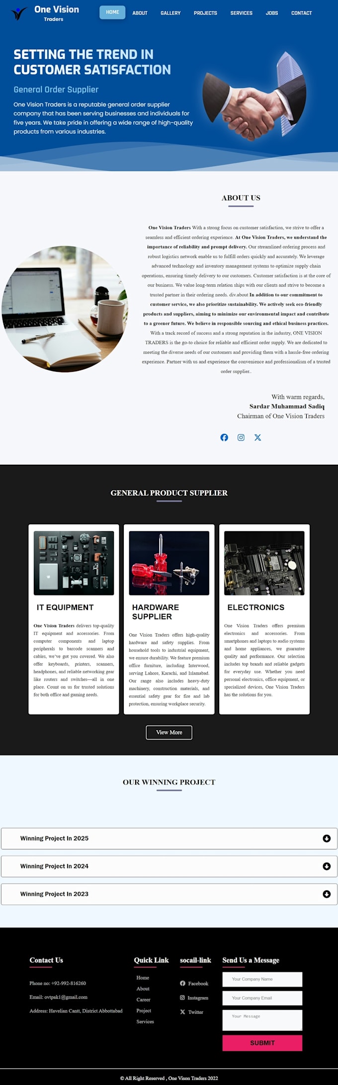 build a modern full stack website in react js