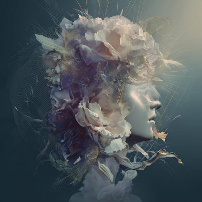 create unique digital art abstract, surrealism