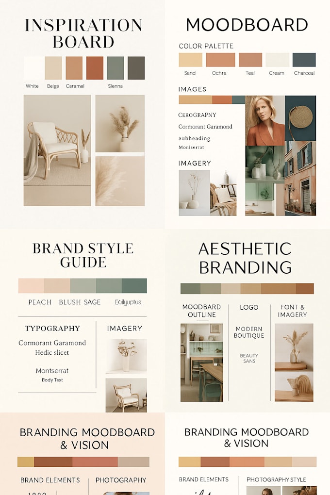 style your brand or space using moodboards and color themes