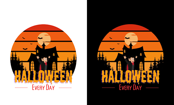 create a custom fall, baby scary halloween tshirt design
