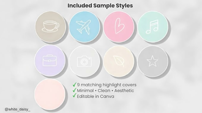 aesthetic instagram highlight covers