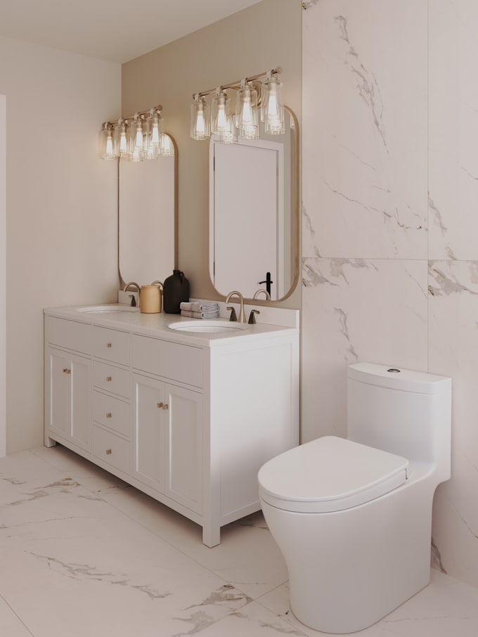 do bathroom, wardrobe, 2d and 3d design architectural modelling and rendering