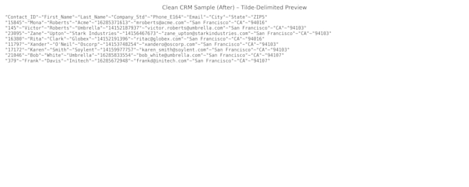 crm data cleanup and deduplication expert