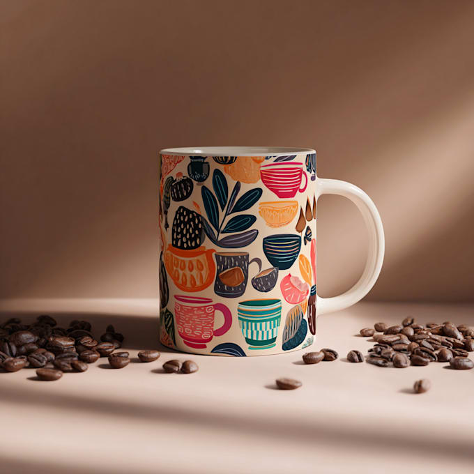 do awesome unique trendy custom tumbler, coffee mug design