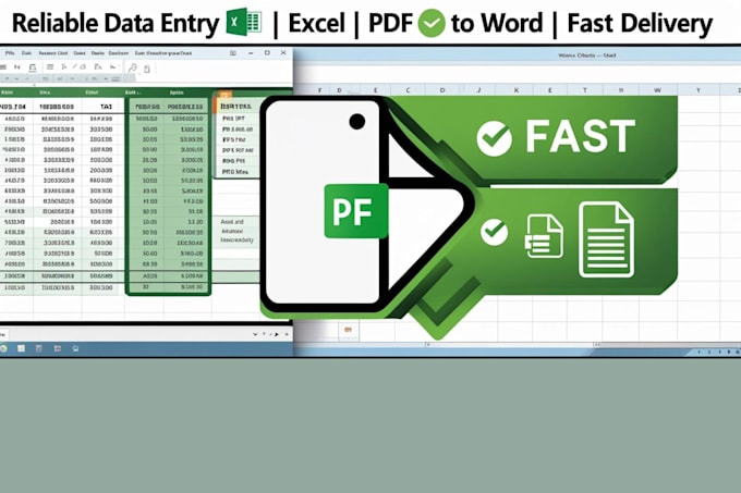 fast and accurate data entry, excel cleanup, and formatting