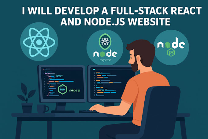 develop a full stack react and nodejs website