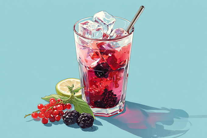 do food and drink illustration