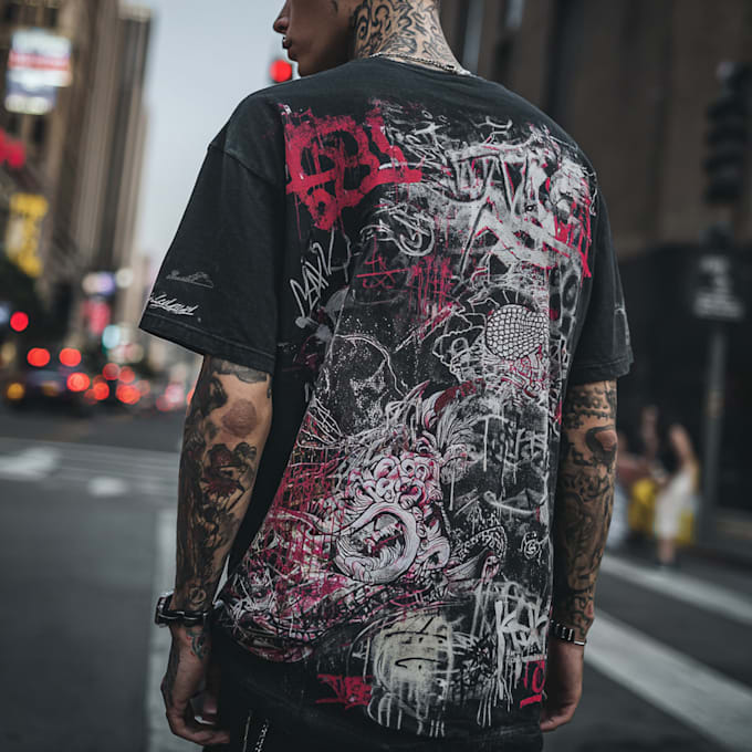 make a tshirt design vintage streetwear design