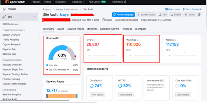 technical seo or website audit for your wordpress website