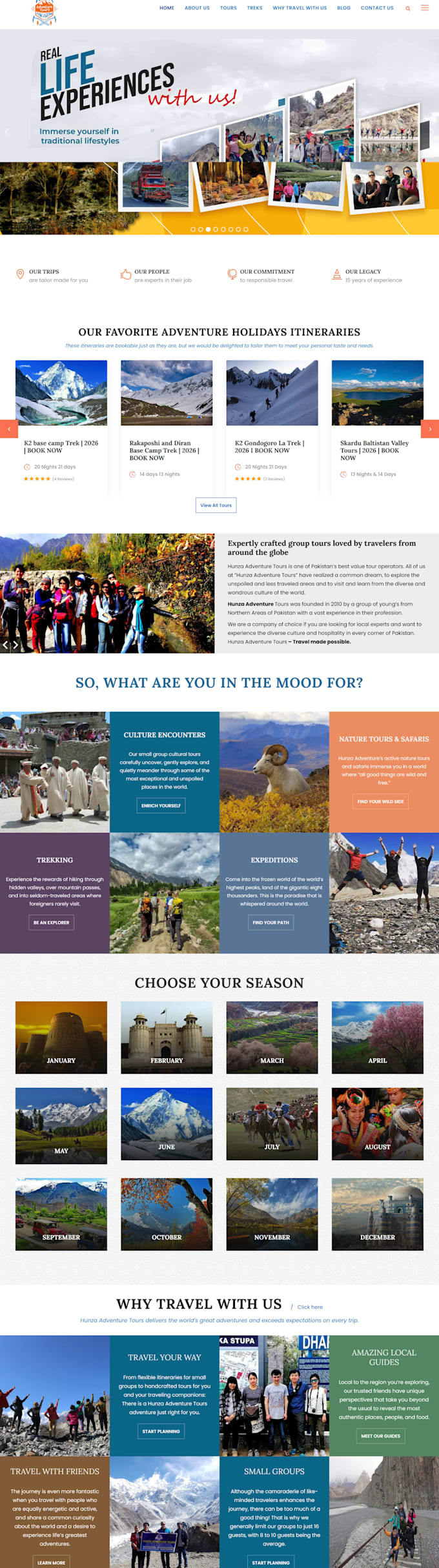 create a modern travel agency website using elementor pro
