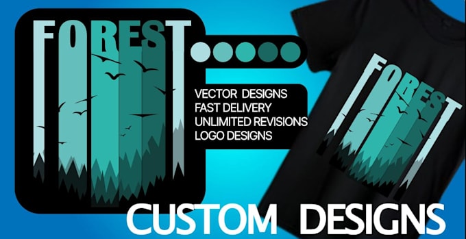 create custom t shirts and merchandise vectorize designs for you