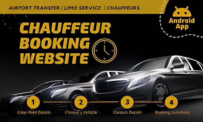 design chauffeur website limousine website taxi booking website