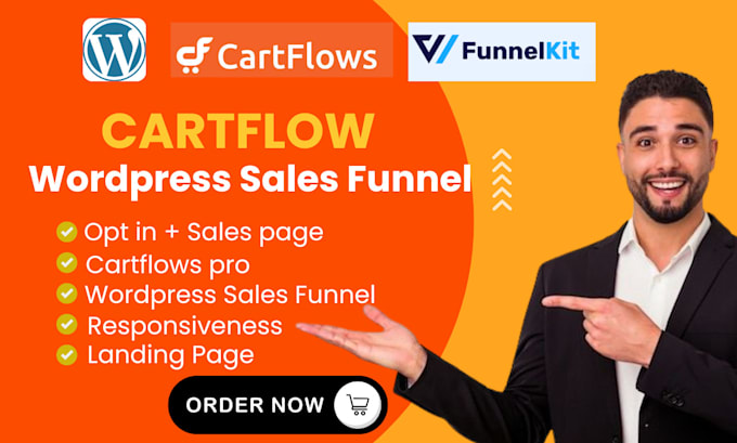 design cartflows, funnelkit pro, thrive architect sales funnel