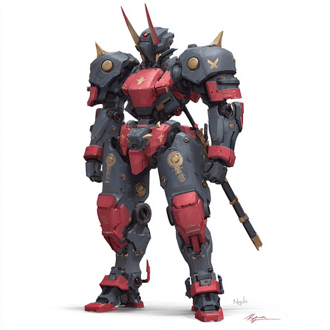 do a modern mecha animal and robot design