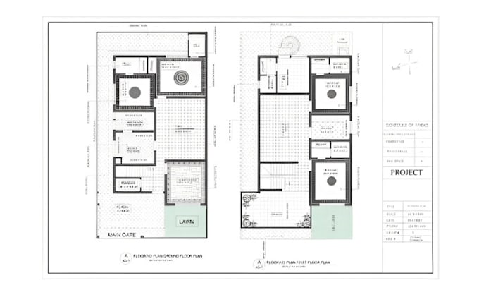 draw a professional 2d floor plan in autocad architectural drawing