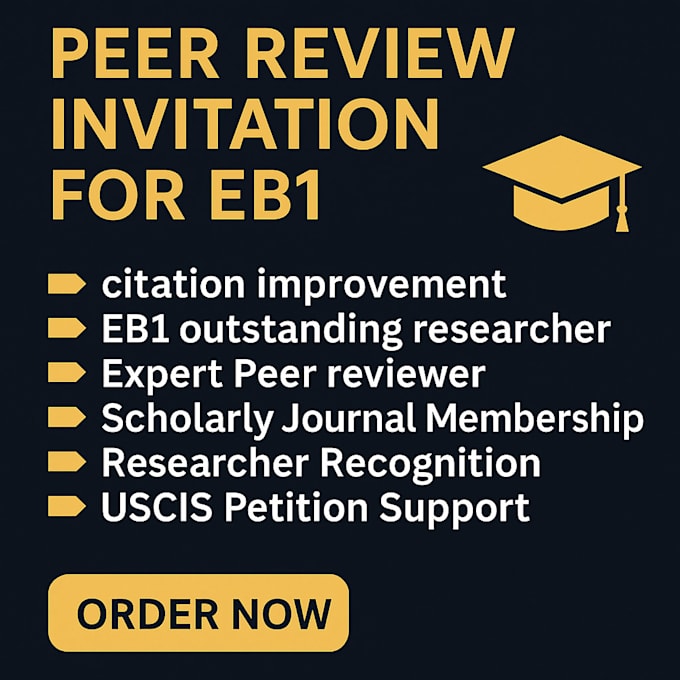 peer review invite and membership for eb1 requirements