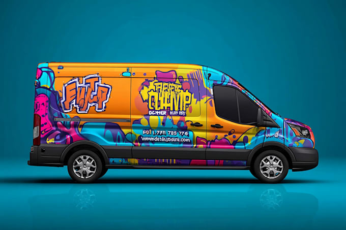 create van wrap design, car wrap design, truck wrap design