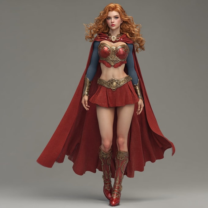 draw you as a superhero marvel or dc character