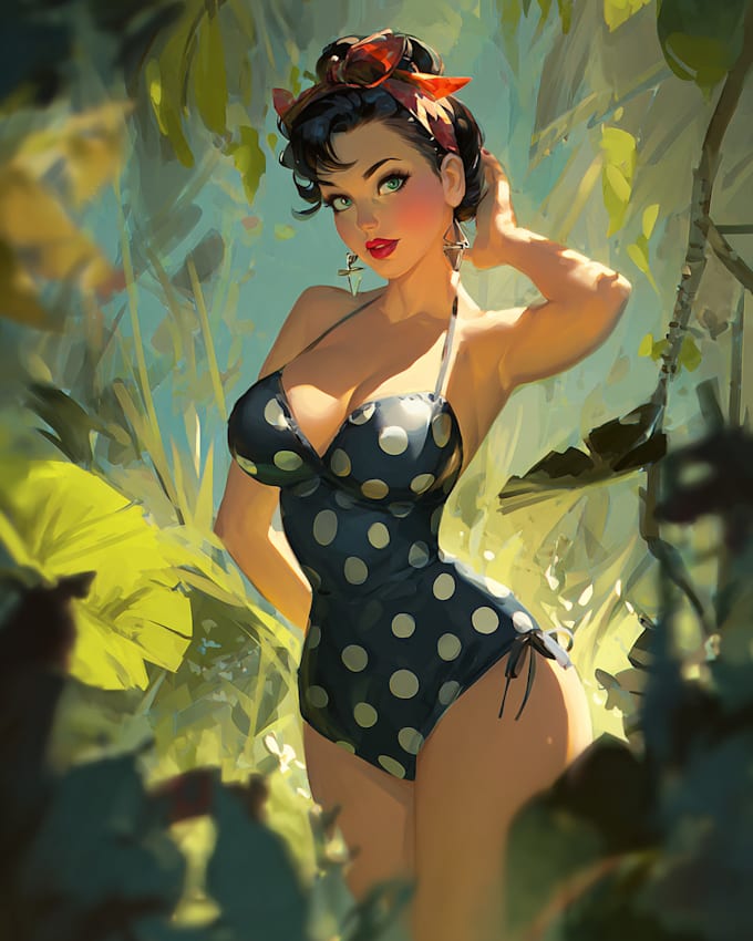 do nsfw art pin up girl fanarts and model pinup