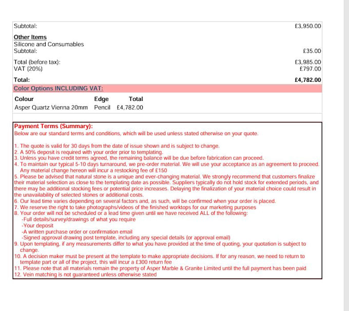 moraware countergo sales estimator