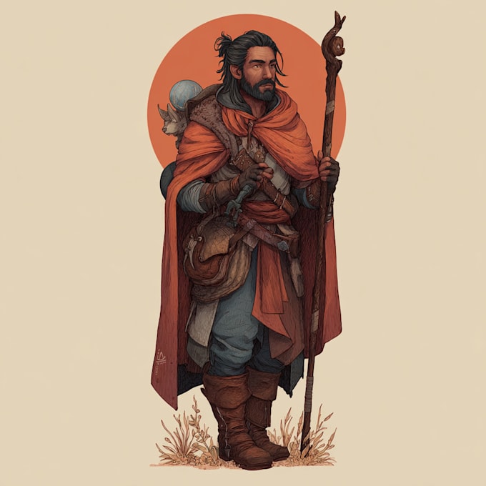Draw a dnd character in concept art and fantasy illustration by ...
